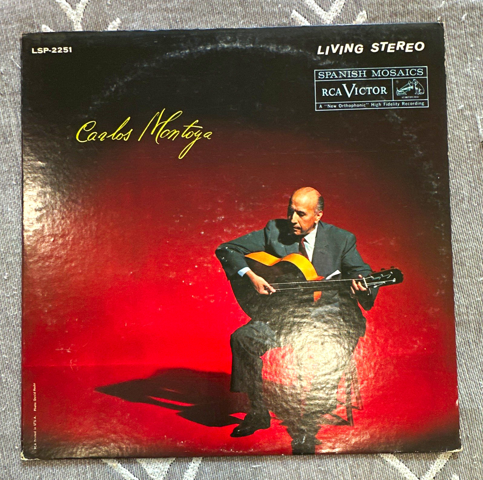 RCA Victor Living Stereo Carlos Montoya Spanish Mosaics Hi-Fi Vinyl LP LSP-2251