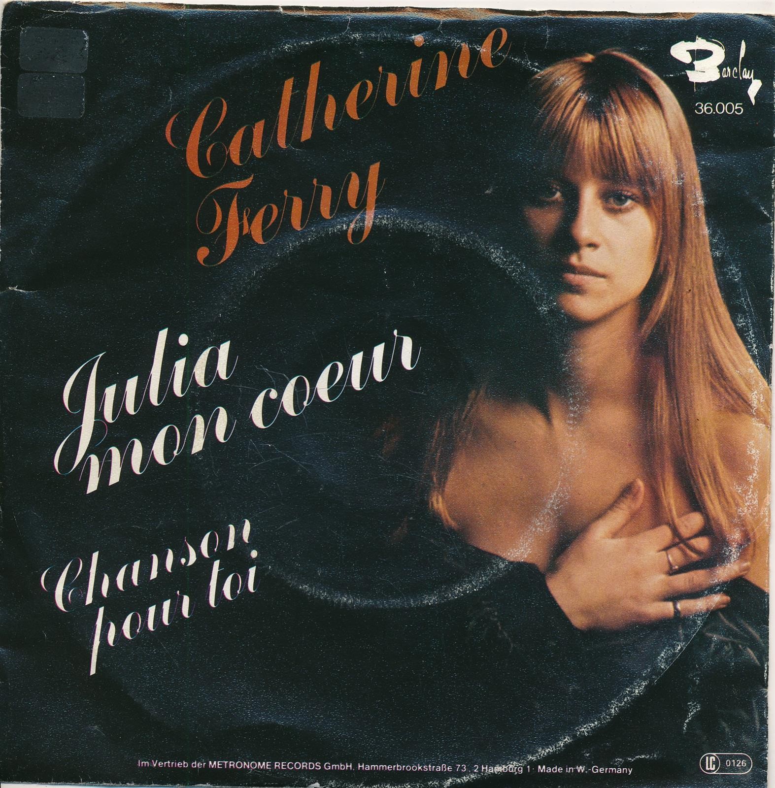 Julia Mon Coeur - Catherine Ferry - Single 7" Vinyl 175/18