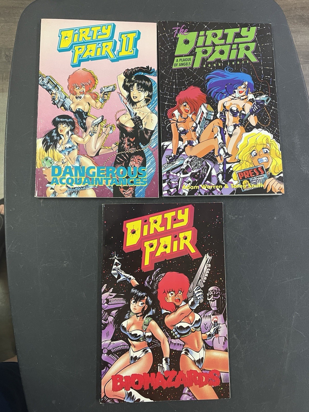 Dirty Pair Adam Warren TPB Lot Biohazards Dangerous Acquaintances Plague Angels