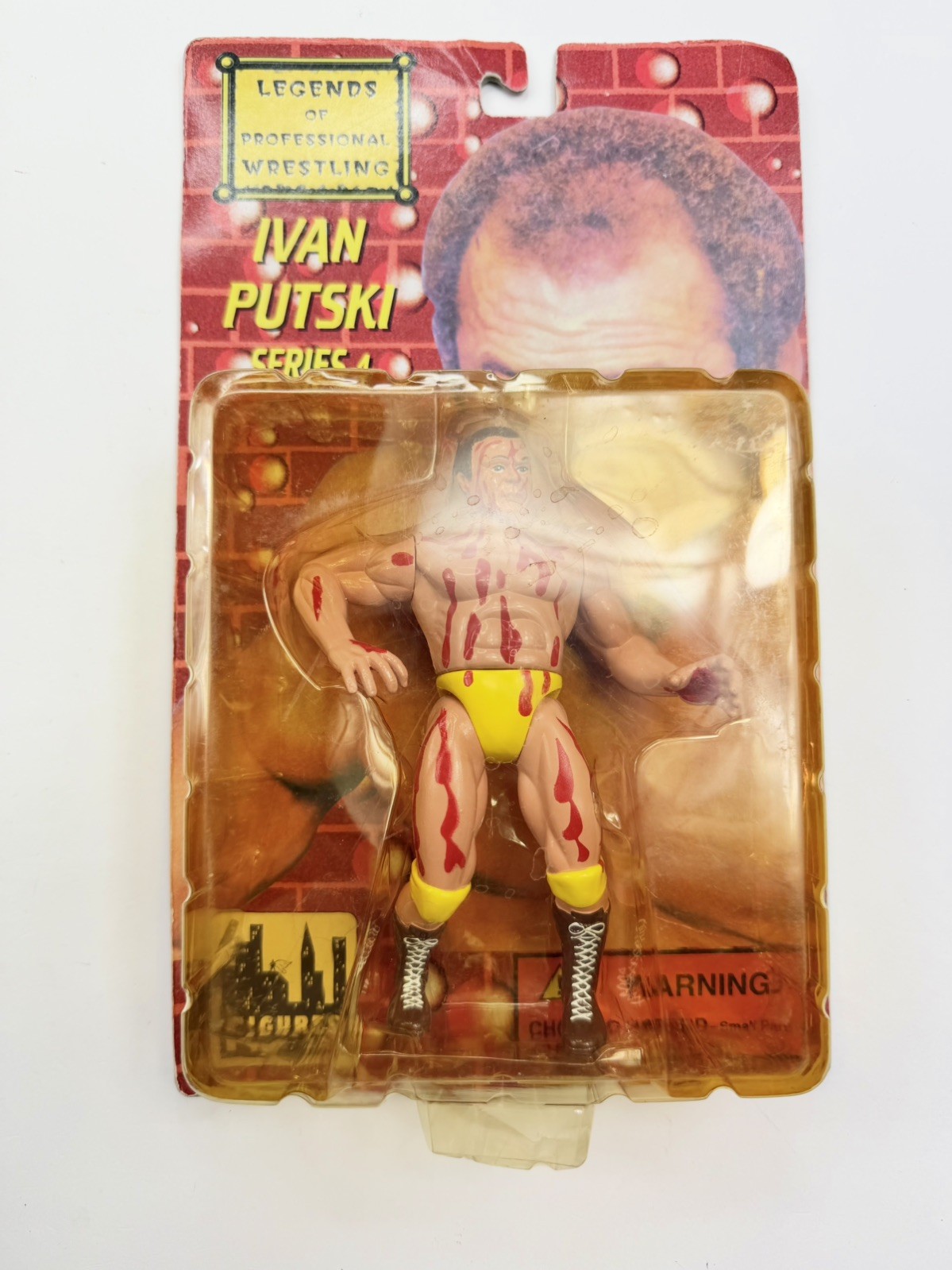 Legends of Professional Wrestling Ivan Putski Figure WWF WWE Figures Inc Bloody 