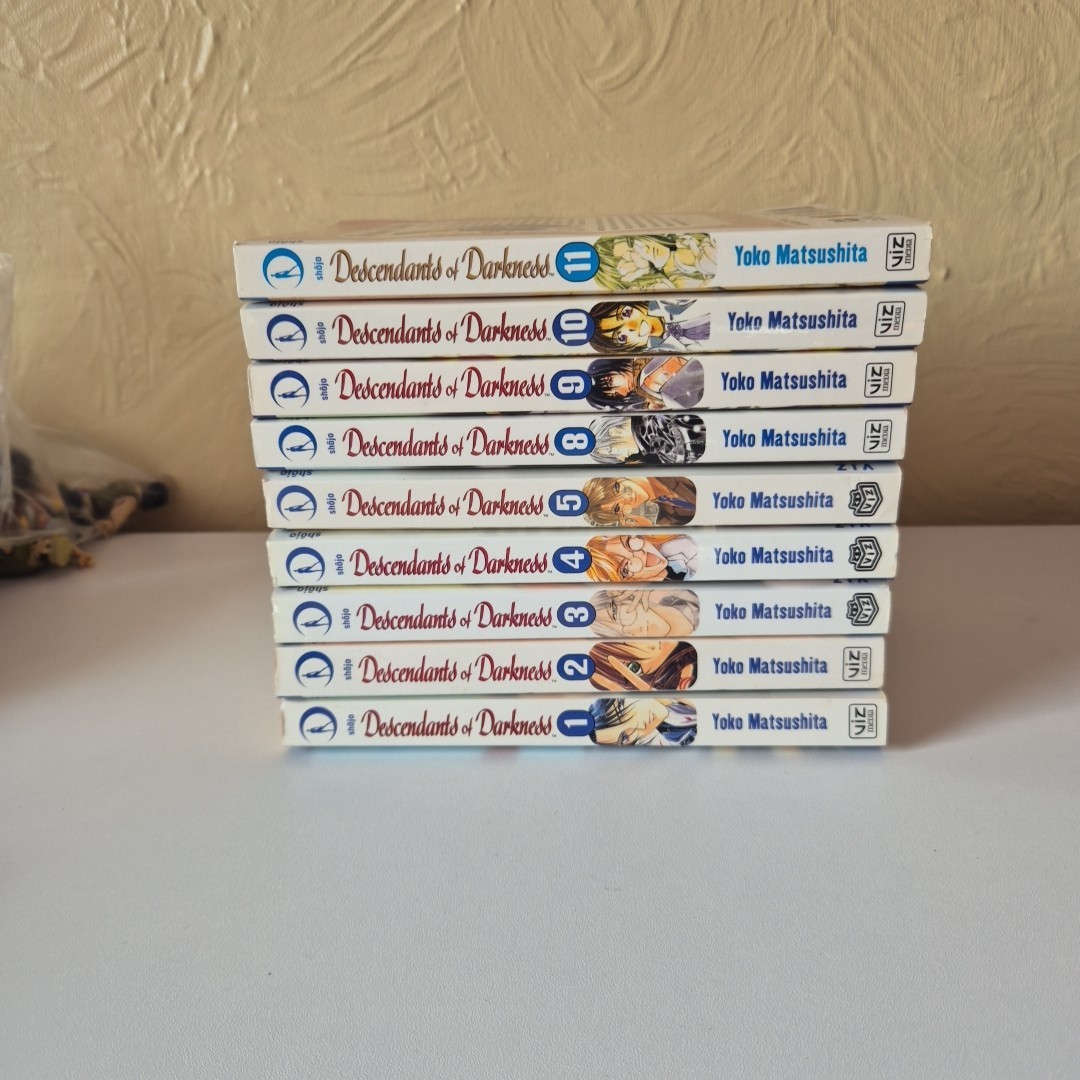 Descendants of Darkness Vols 1–11 English Manga Lot | VIZ Media OOP Missing 6+7