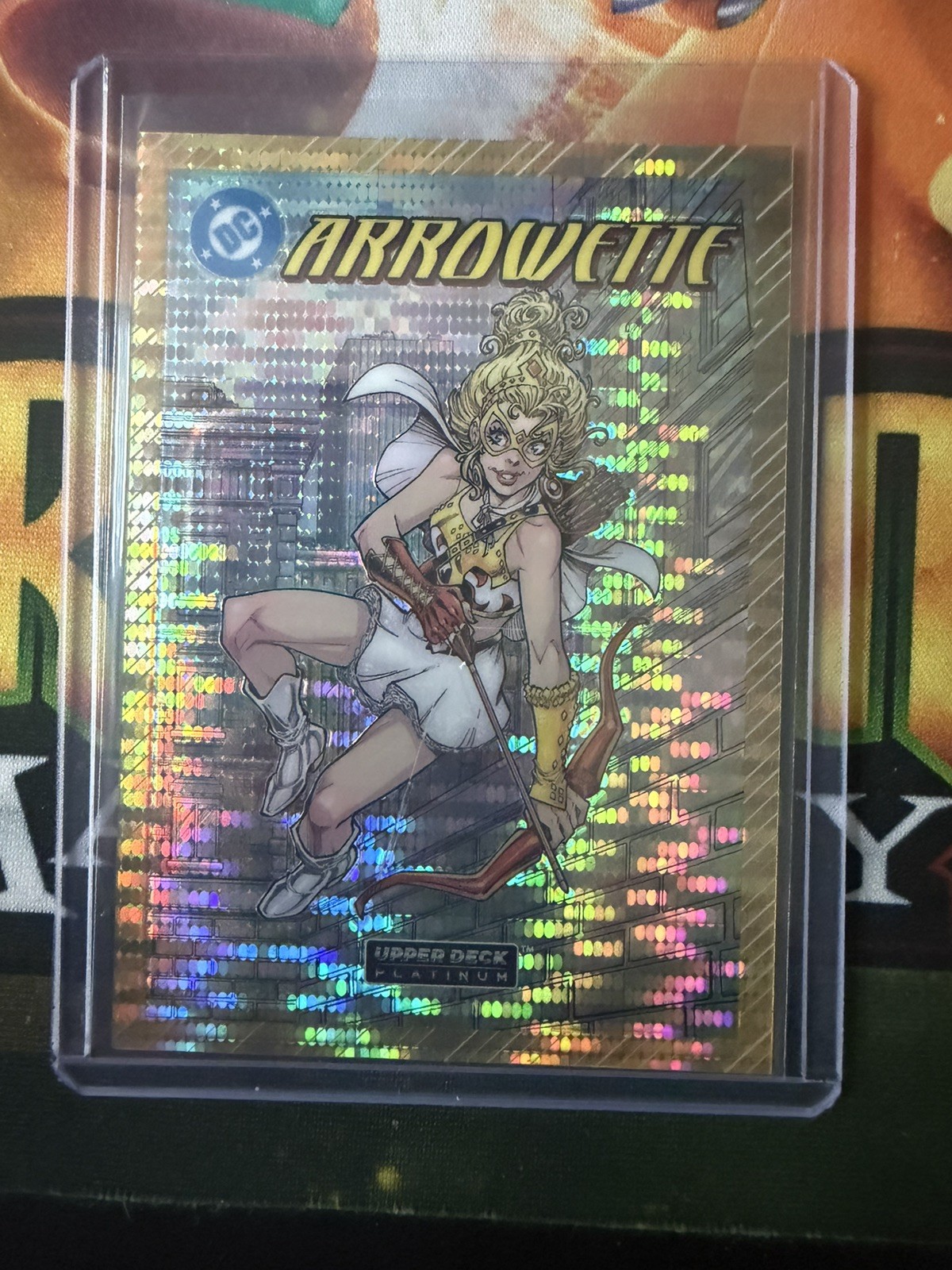 2026 Upper Deck Platino DC Arrowette Cover Variante Oro Sismico 10/10 #VC29