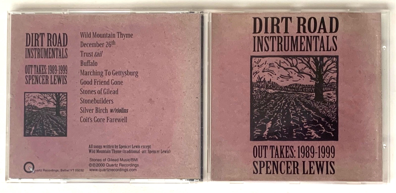 SPENCER LEWIS Dirt Road Instrumentals 1989-1999 Out Takes AUDIO CD Folk 2000
