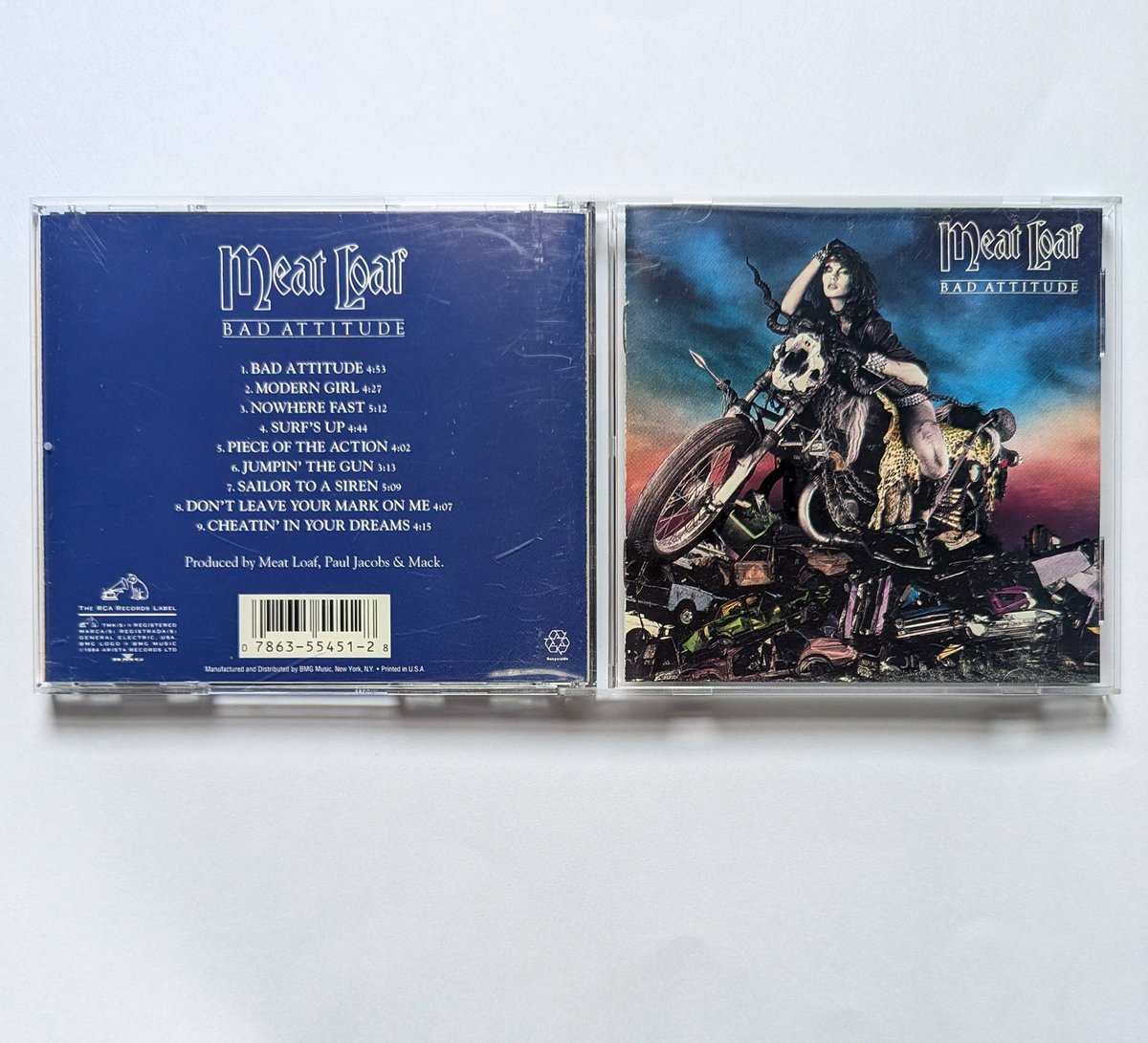 MEAT LOAF Bad Attitude CD 1993 US Remix Pressing BOB KULICK Modern Girl OOP