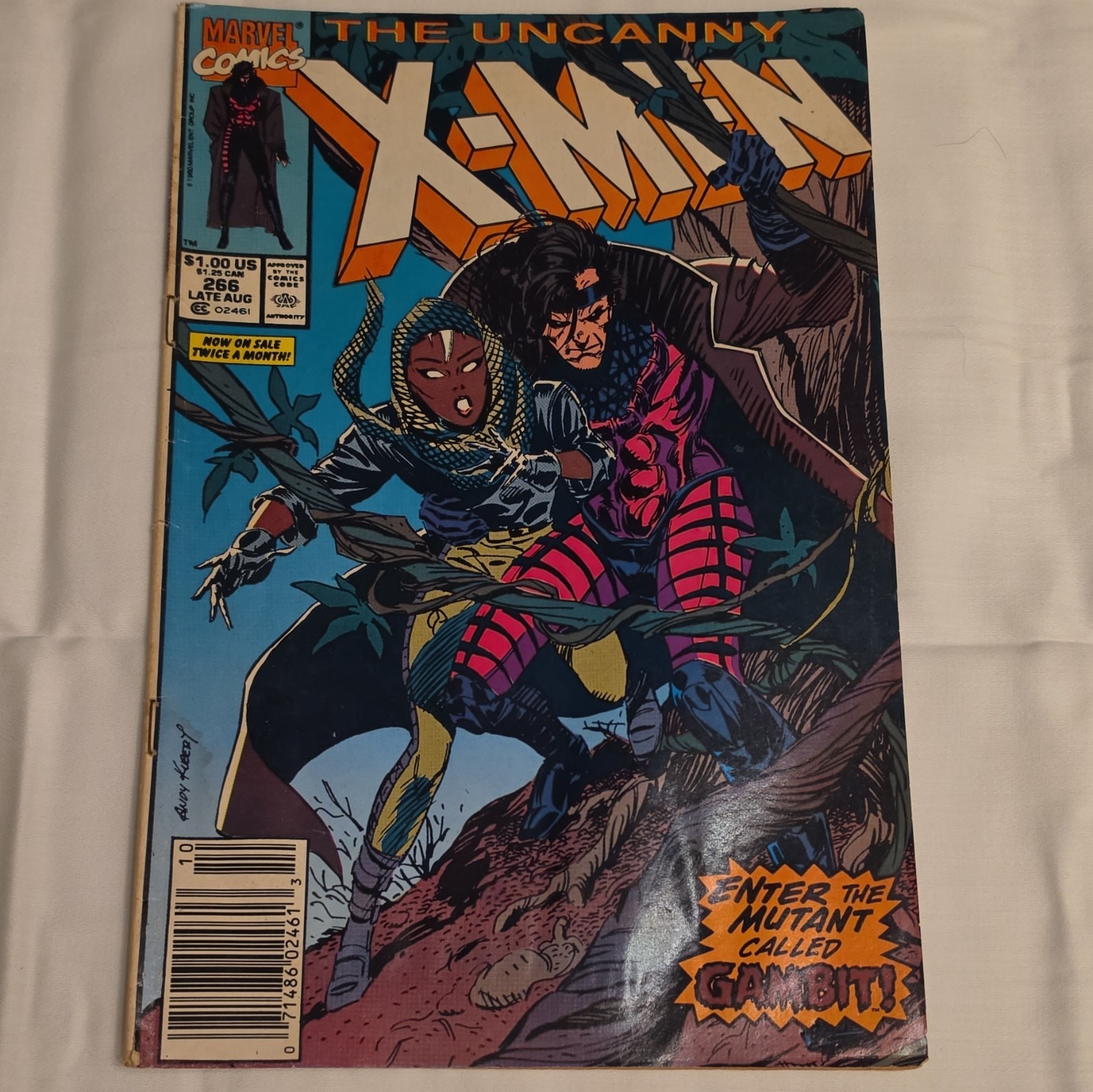 Marvel The Uncanny X-Men #266 (1990) Gambit Storm Edicola Claremont/Lee