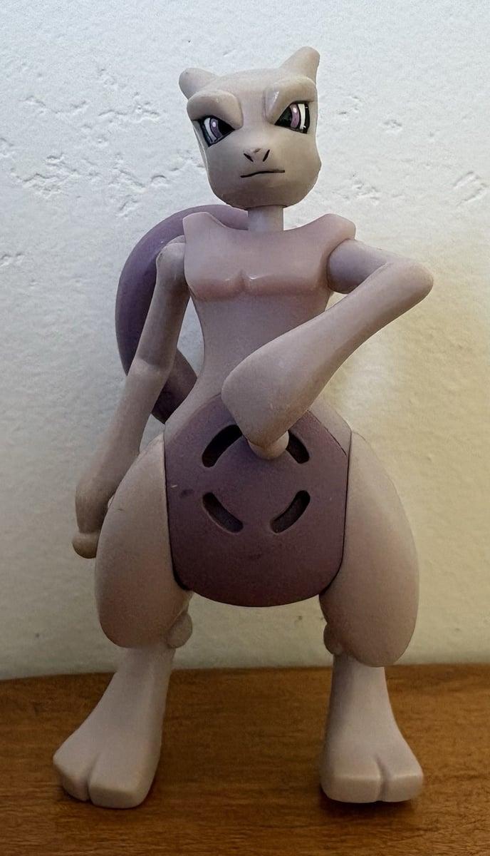 JAKKS Pacific Pokemon Nintendo Mewtwo Figure Toy 5.5" Loose Collectable 2007