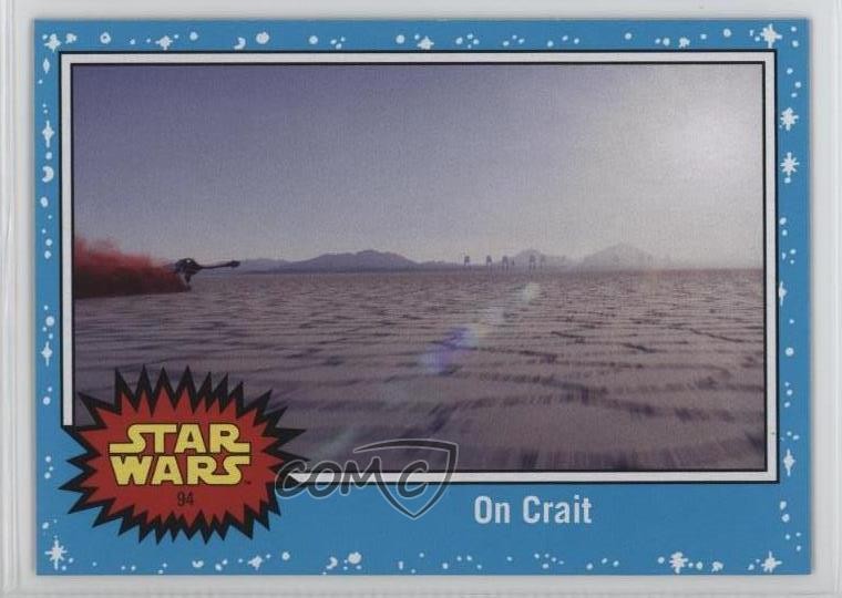 2017 Topps Star Wars: Viaggio negli ultimi Jedi su Crait #94 1ar2
