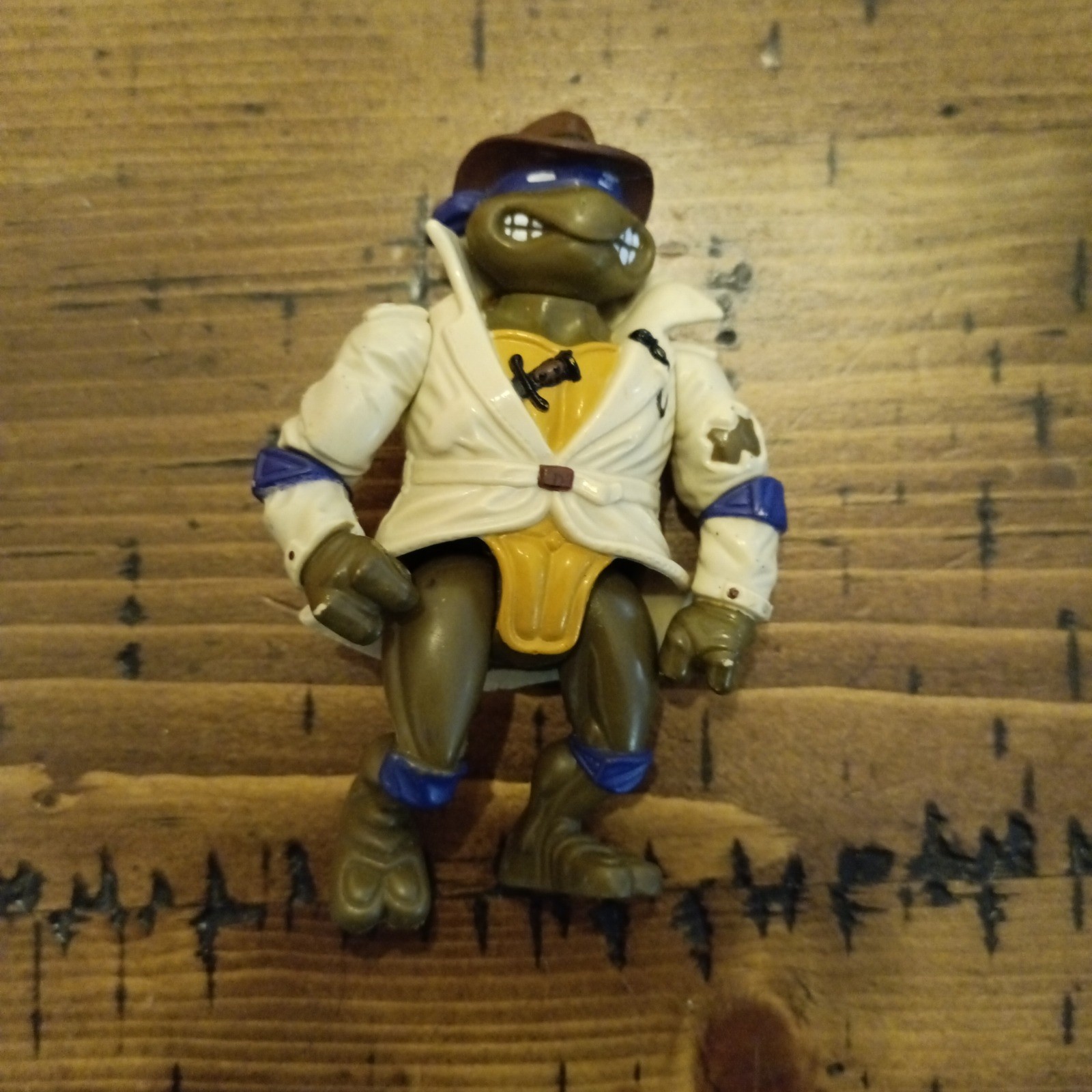 Vintage 1990 TMNT Undercover Donatello Action Figure Playmates Toys 5117 b6
