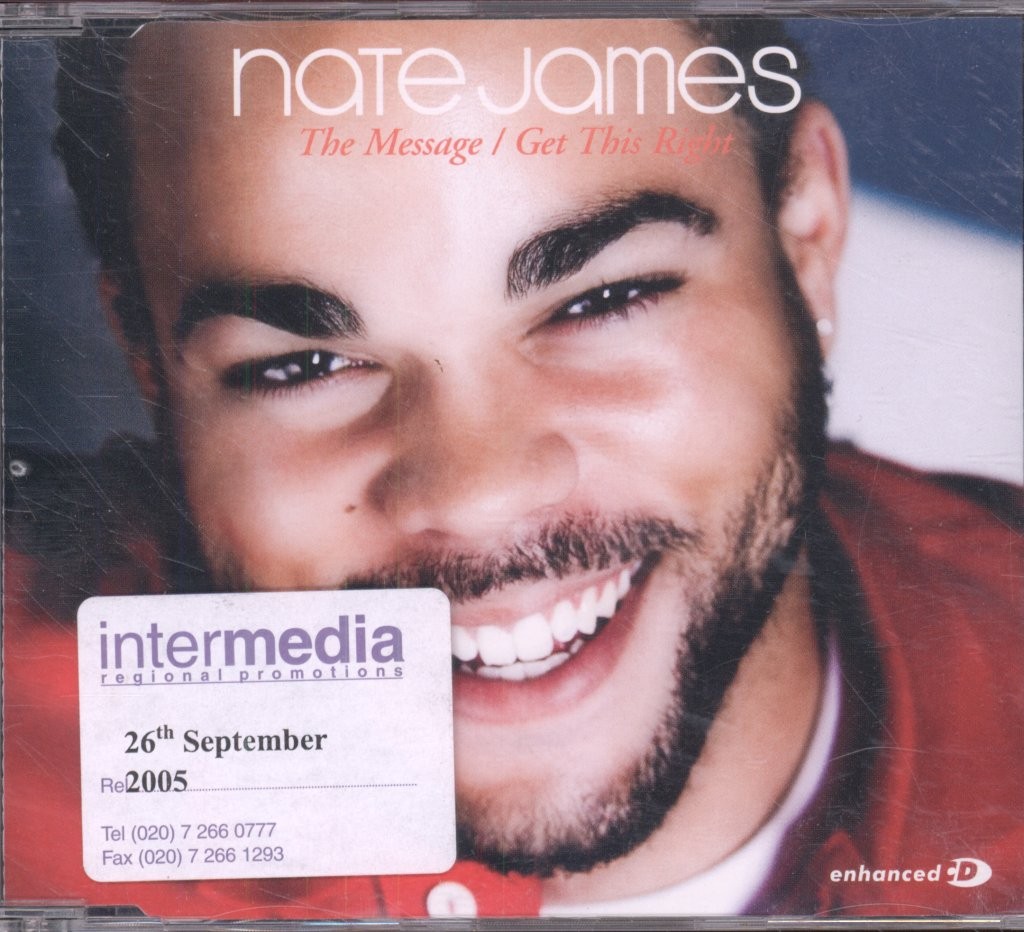 Nate James Message CD Singolo UK Onetwo 2005 Very Good Plus