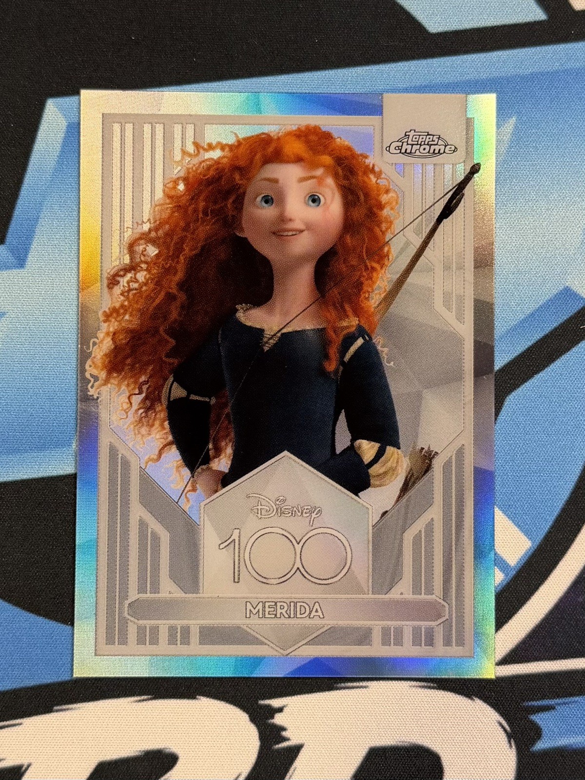 2023 Topps Chrome Disney 100 anni Merida argento rifrattore SP Brave #37