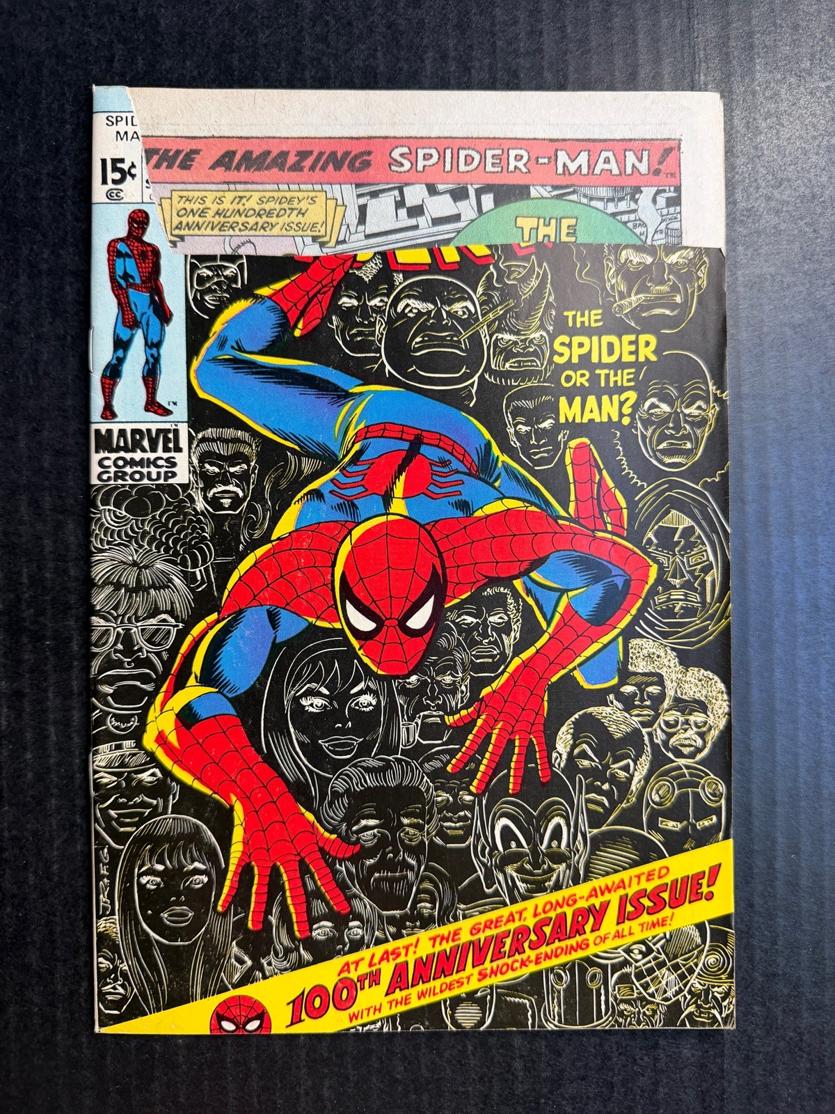 AMAZING SPIDER-MAN #100 settembre 1971 NON LETTO Goblin verde edizione chiave vintage