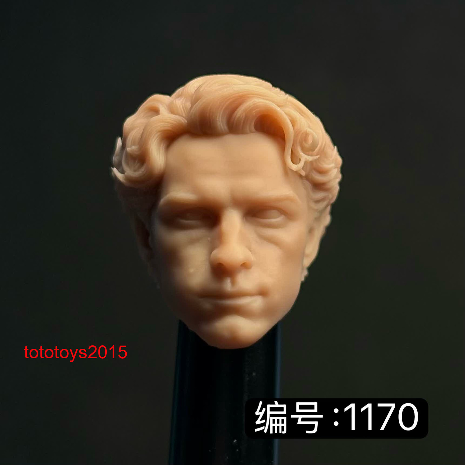 Modellino scultura testa uomo Tom Holland 1:6 1:12 1:18 per action figure 12" 6" 3,75"