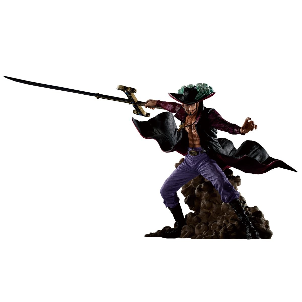 One Piece EX Ichiban Kuji C Prize Dracule Mihawk Soulful Statue Figure