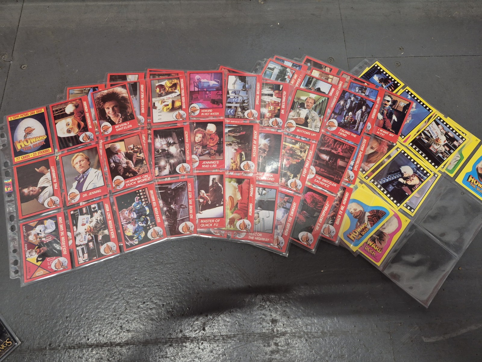 Topps 1987 Howard the Duck Complete 77 card base set