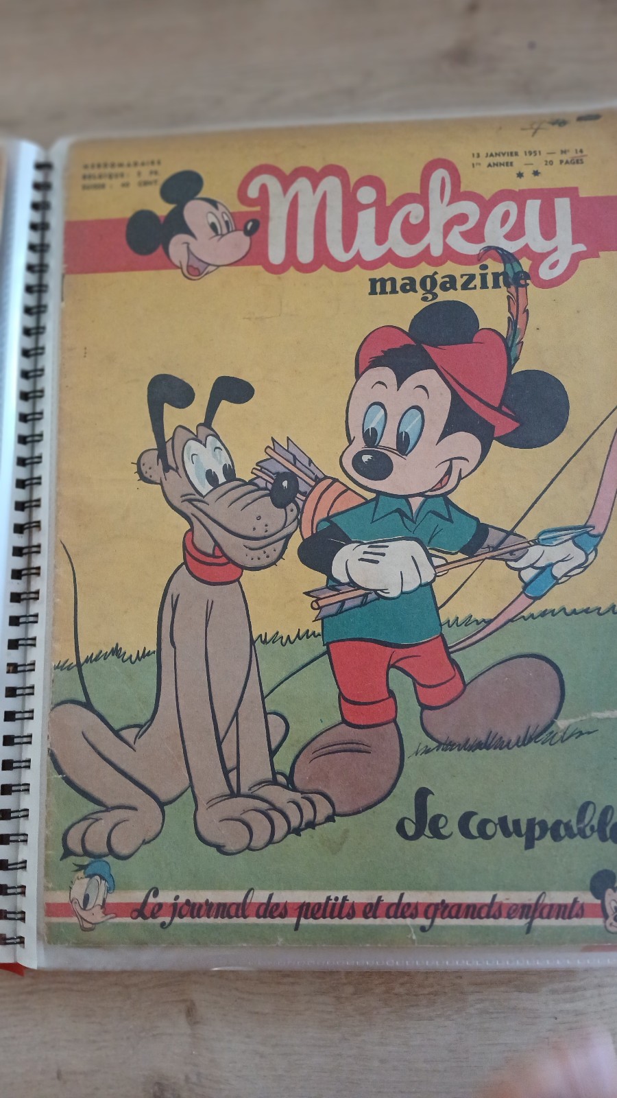 Mickey magazine n°14 . Édition Belge.