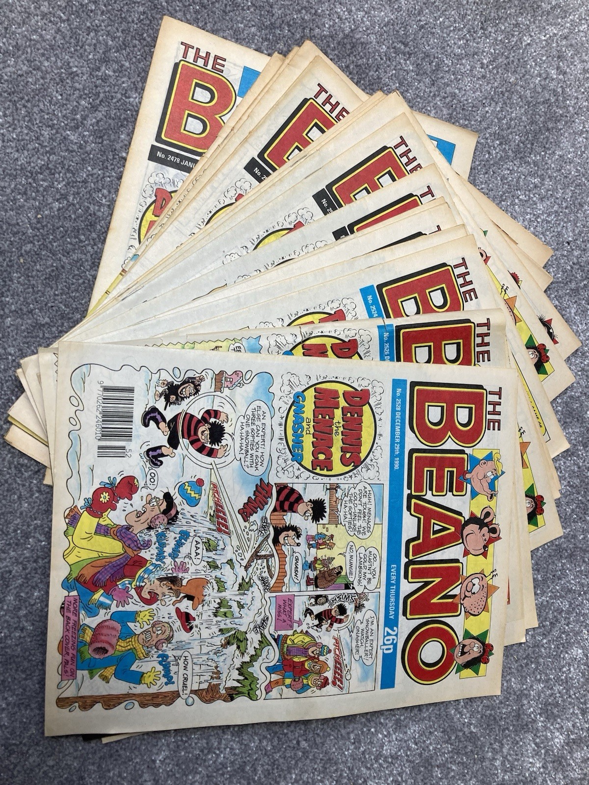 17no. BEANO 1990 2521, 2526,2528,2512,2514,2515,2517,2519,2520,2509,2504,2501etc
