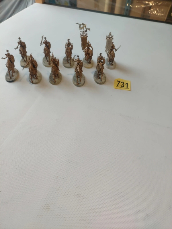 AOS Ossiarch Bonereapers. Kavalos deathriders. X10. prepainted 731