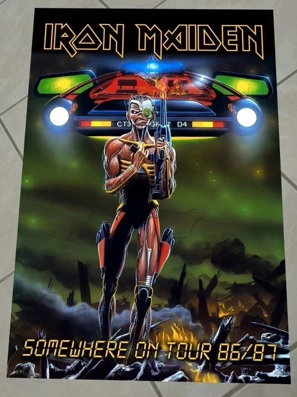 Iron Maiden "Somewhere on tour" poster