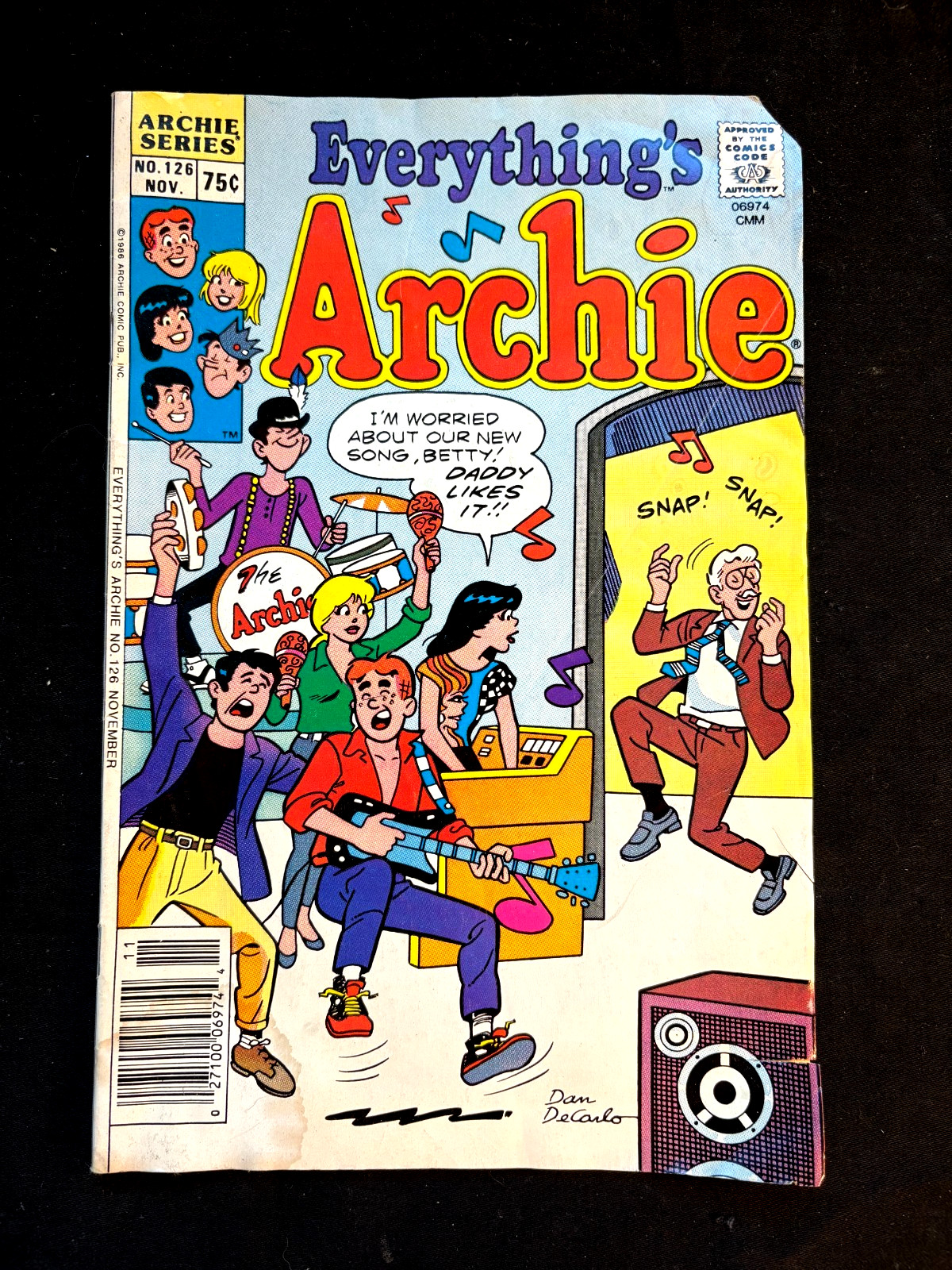 Tutto è Archie # 126 novembre 1986 fumetto d'epoca