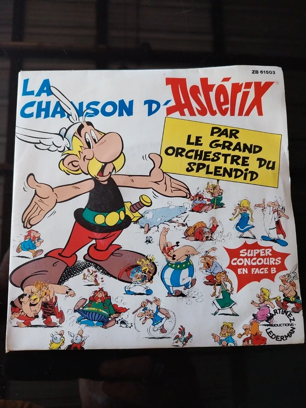 Vinyle 45 tours Le grand orchestre du Splendid - La chanson d'Astérix (1984)