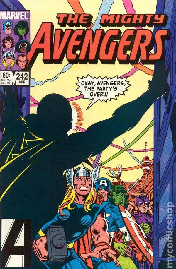 Avengers #242 FN 1984 Immagine Stock