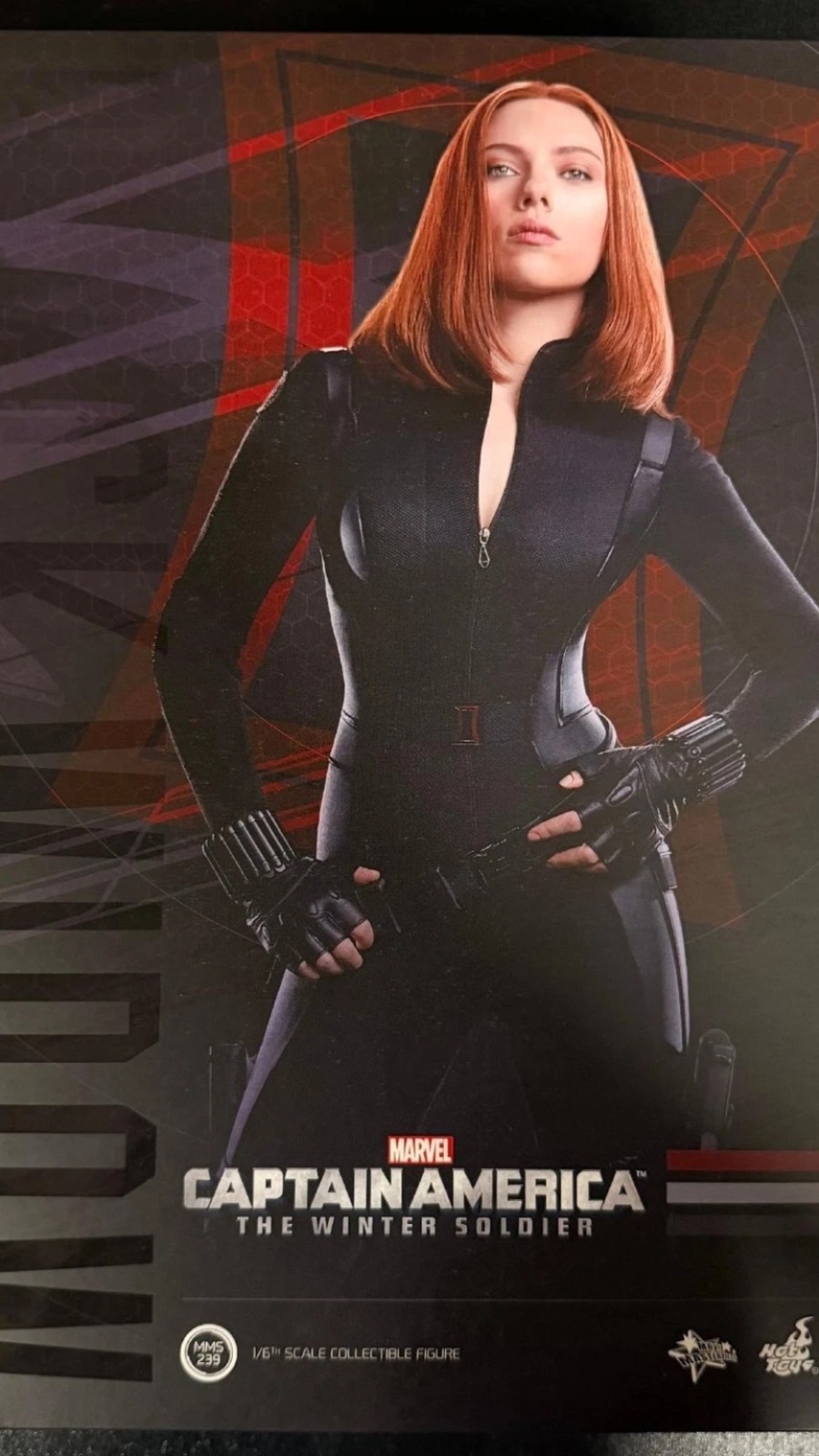 "BLACK WIDOW" CAPTAIN AMERICA: WINTER SOLDATO 1/6" FIGURE HOT TOYS 2014 MAI APERTO