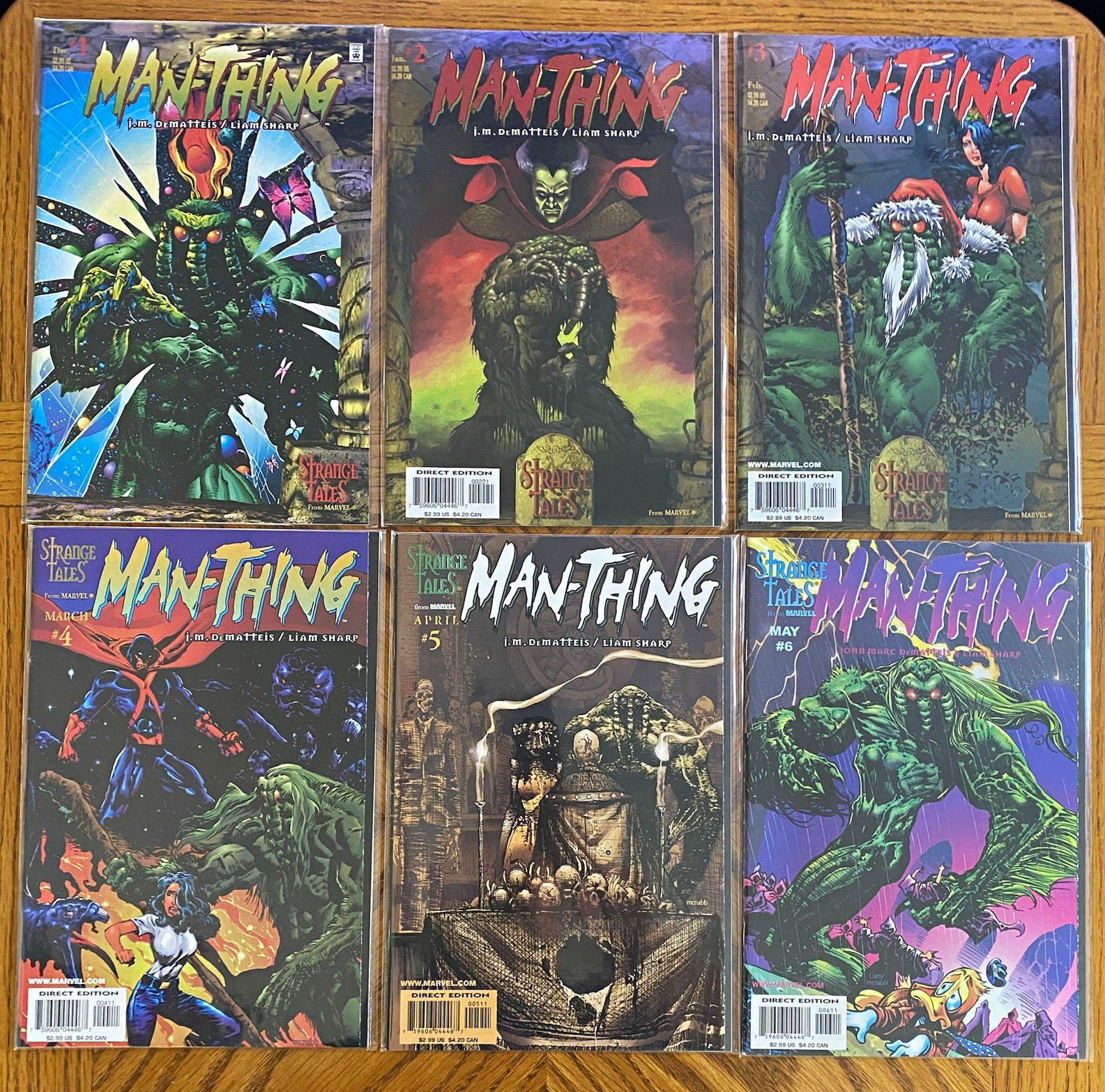 Man-Thing Vol 3 1-8 Strange Tales Vol 4 1-2 (1998) Neal Adams Cover Complete Run