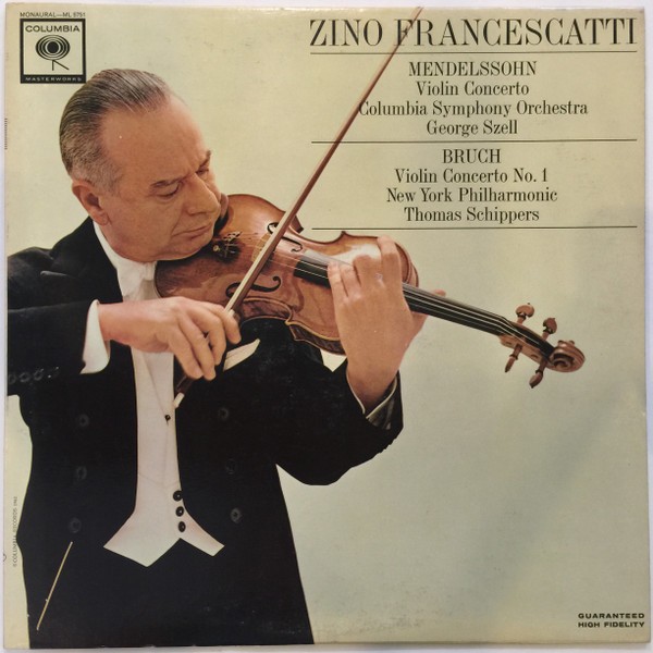 Zino Francescatti, Violin Concerti . Zino Fransescatti . Violinist, (LP, Mono),