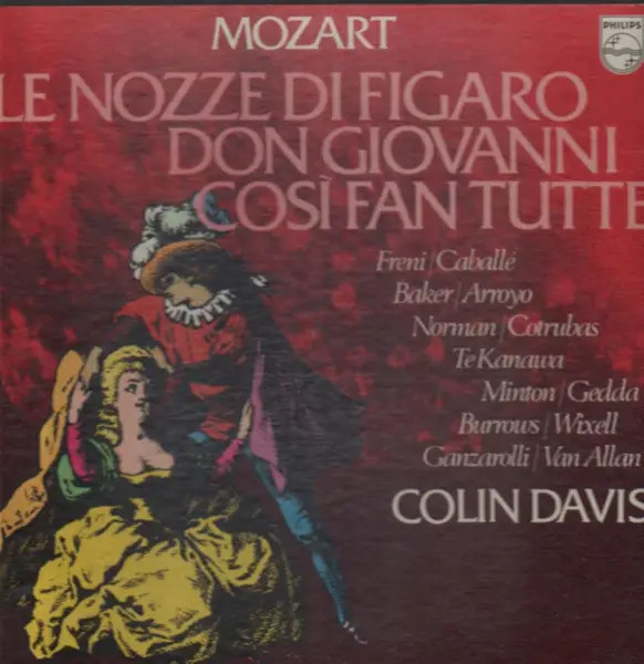 LP-BOX Mozart Le Nozze di Figaro / Don Giovanni / Cosi Fan Tutte Philips