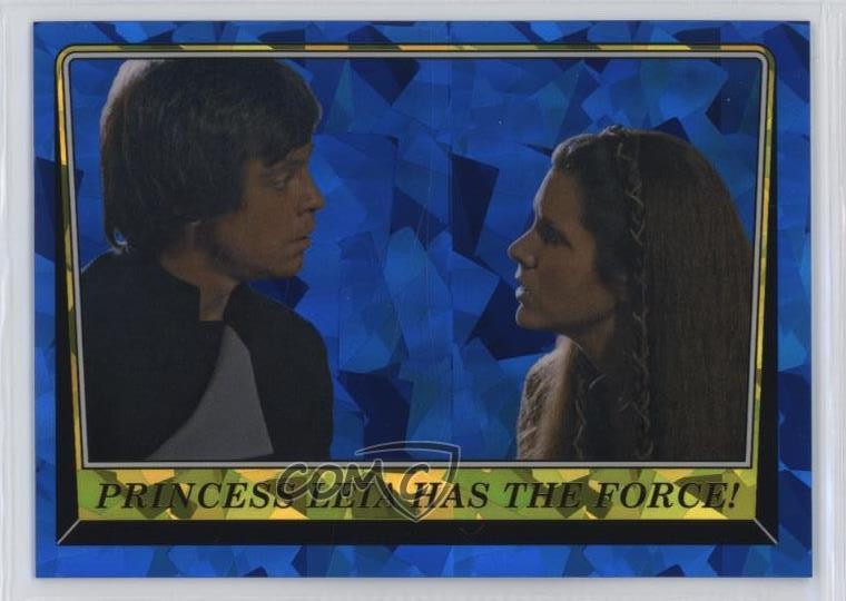 2023 Topps Chrome Sapphire Star Wars ROTJ Princess Leia ha la forza! #157 2qw