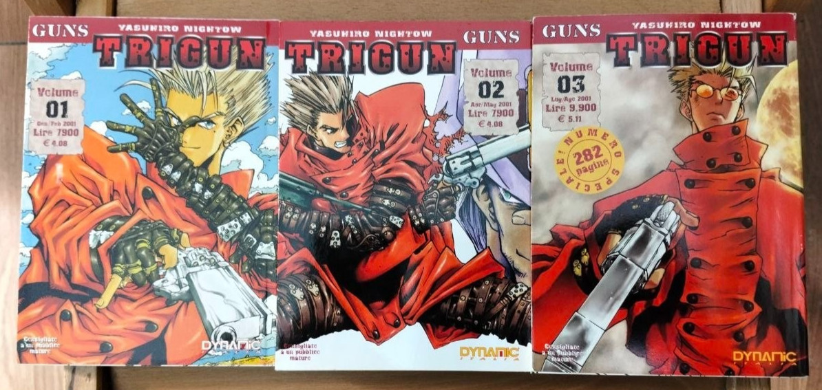 TRIGUN - SERIE COMPLETA 1-2-3 - YASUHIRO NIGHTOW - DYNAMIC MANGA