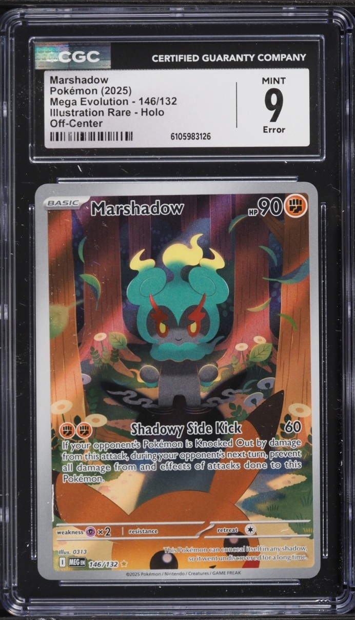 CGC 9 - Marshadow Mega Evolution Illustration Rare 146/132 *OC ERROR*