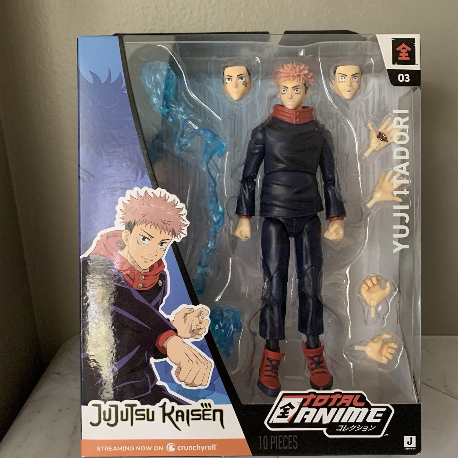 Total Anime YUJI ITADORI Jujutsu Kaisen 6,5” Figura Jazwares Crunchyroll NUOVO