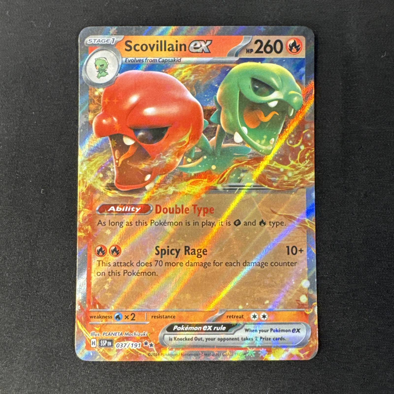 Scovillain ex 037/191 Sv08: Scintille Urgenti Holo Pokemon