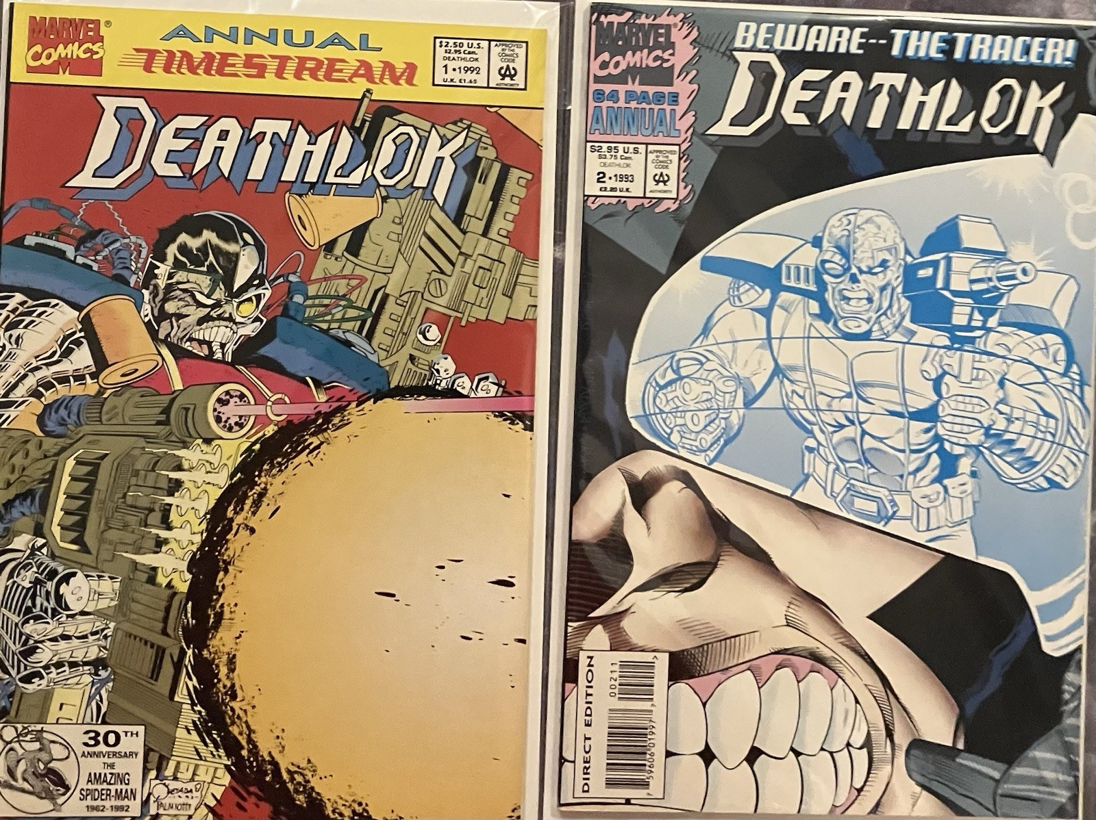 Deathlok Annual #1 & #2 variante da edicola (Marvel Comics 1992 & 93)