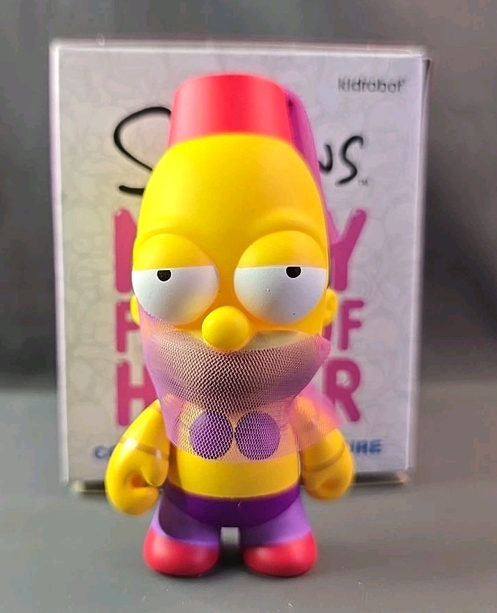Kidrobot I Simpson molti volti di Homer BELLY DANCER HOMER figura in vinile NUOVO