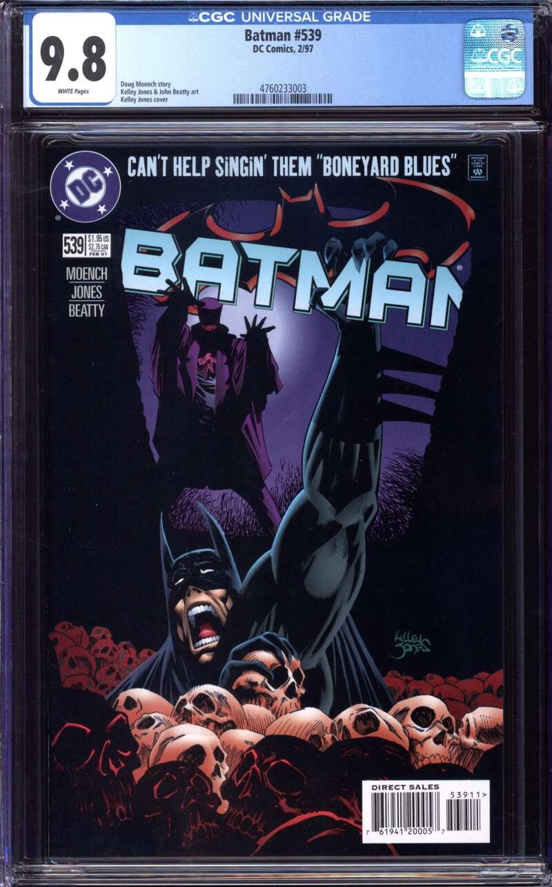 BATMAN #539 CGC 9.8 WHITE PAGES // DC COMICS 1997