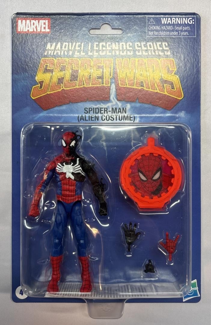 Spider-Man (Costume Alieno) Marvel Legends Secret Wars Hasbro 2026