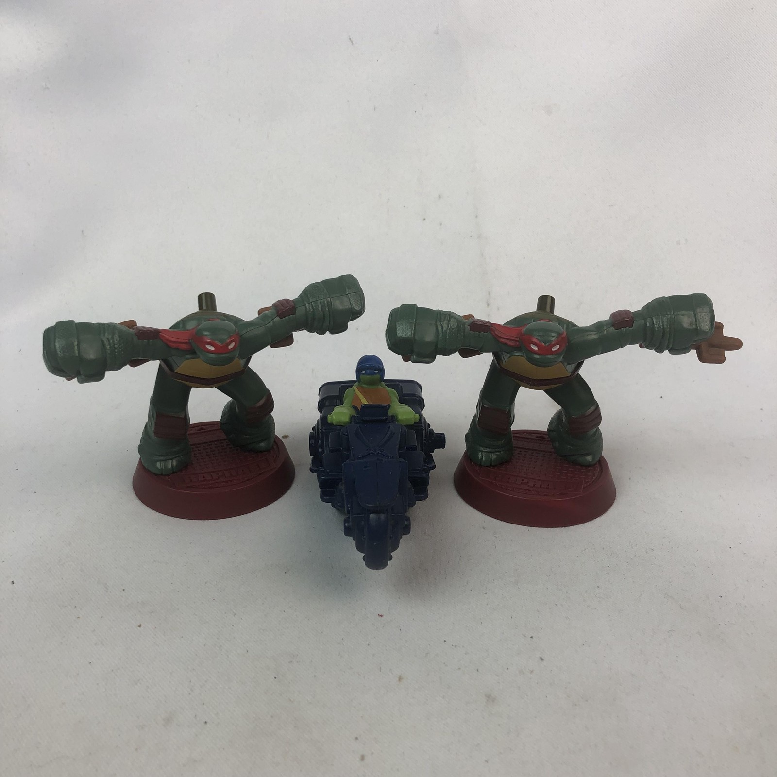 Teenage Mutant Ninja Turtles Personaggi Raffaello + Leonardo Bike Lotto 3 Giocattolo McDonalds