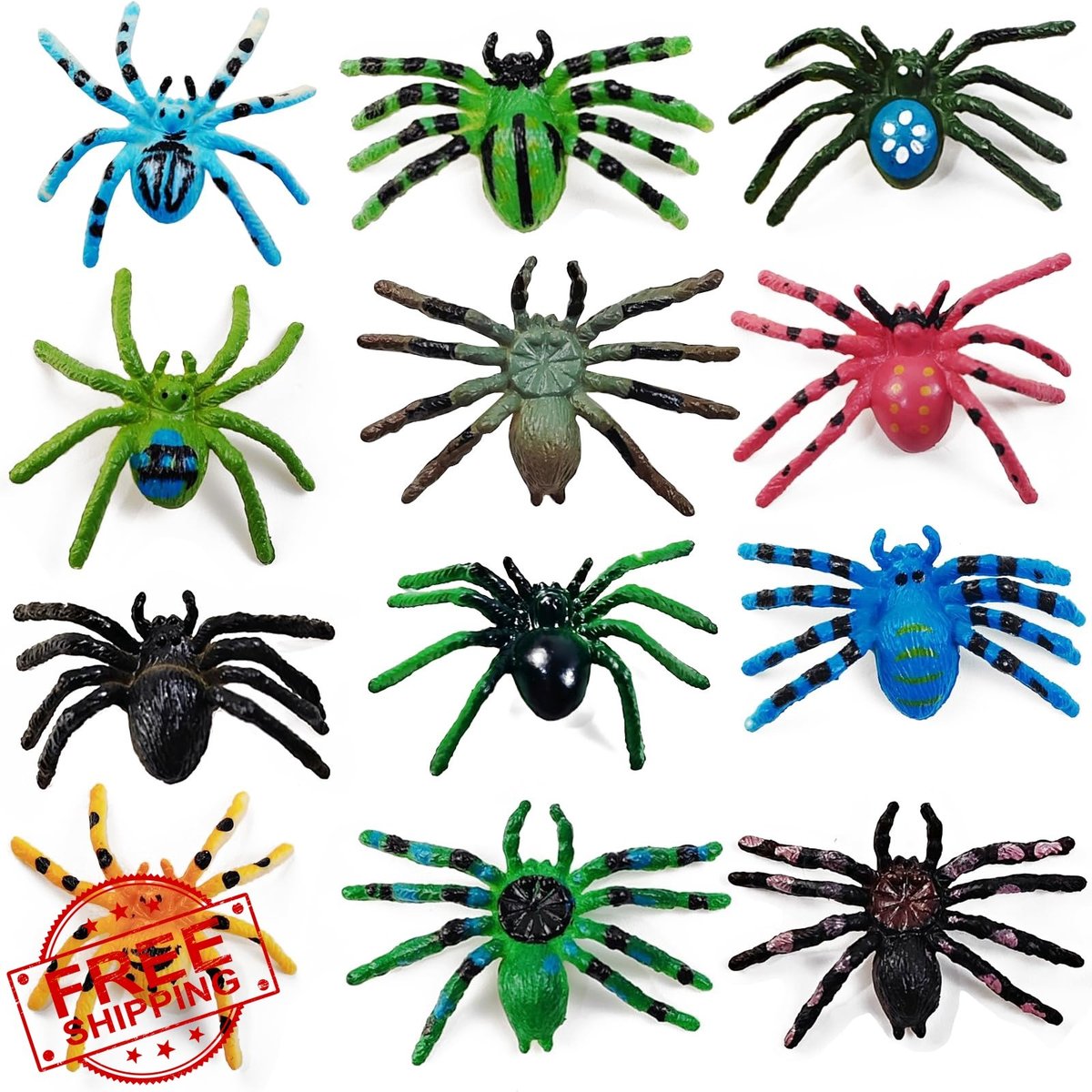 YOOHUA Spider Toys 48 Pcs Realistic