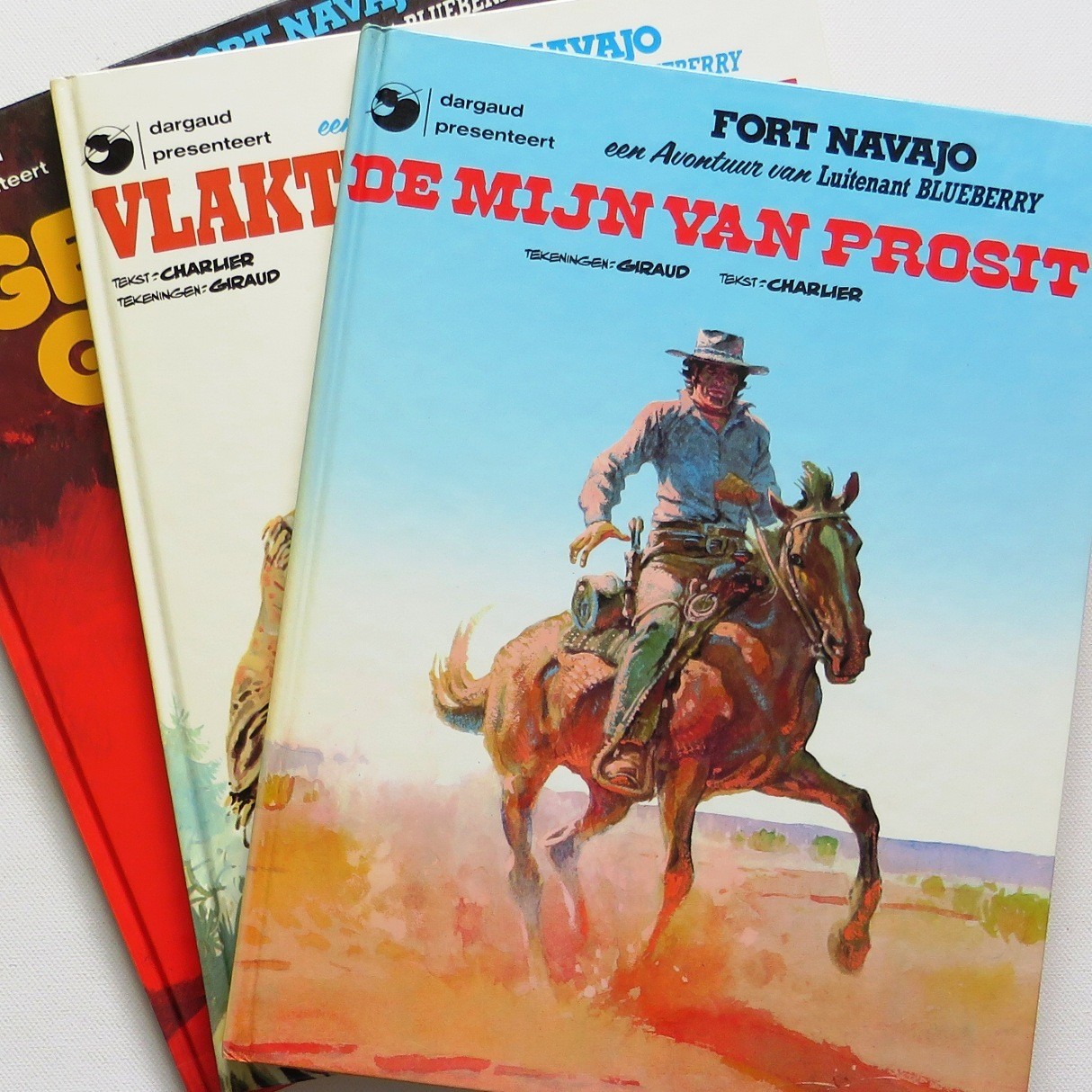 BLUEBERRY = lotto 3 fumetti HC Dargaud Bruxelles 1978 Giraud Charlier = PERFETTI