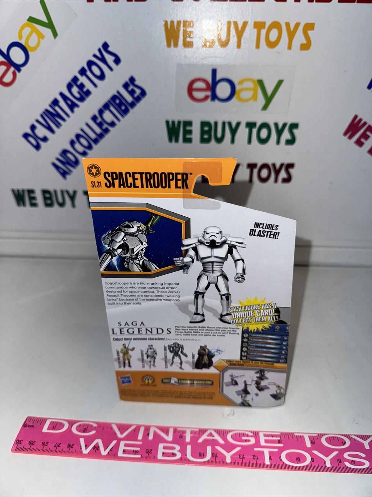 HASBRO STAR WARS SPACETROOPER SL31 CLONE WARS SAGA LEGENDS ACTION FIGURE NUOVO