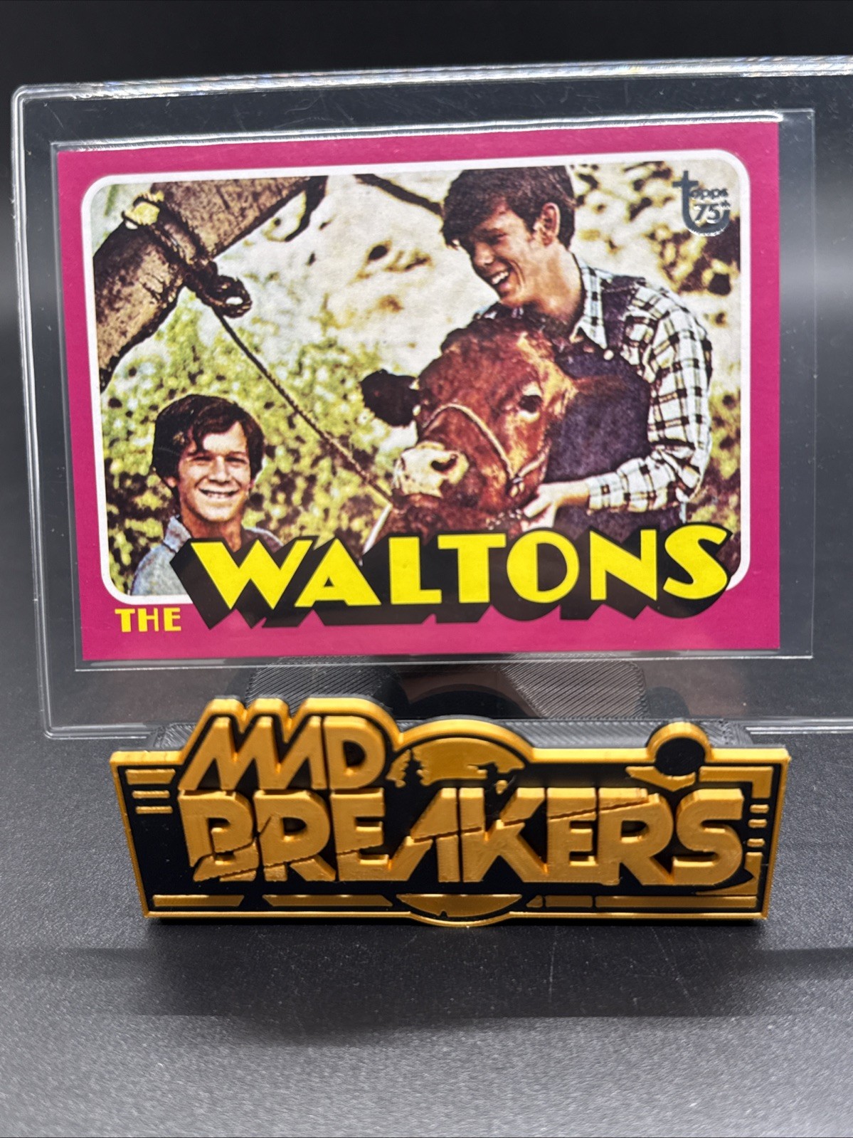 2013 Topps 75th Anniversary Silver Stamp Test Card The Waltons #7 1974