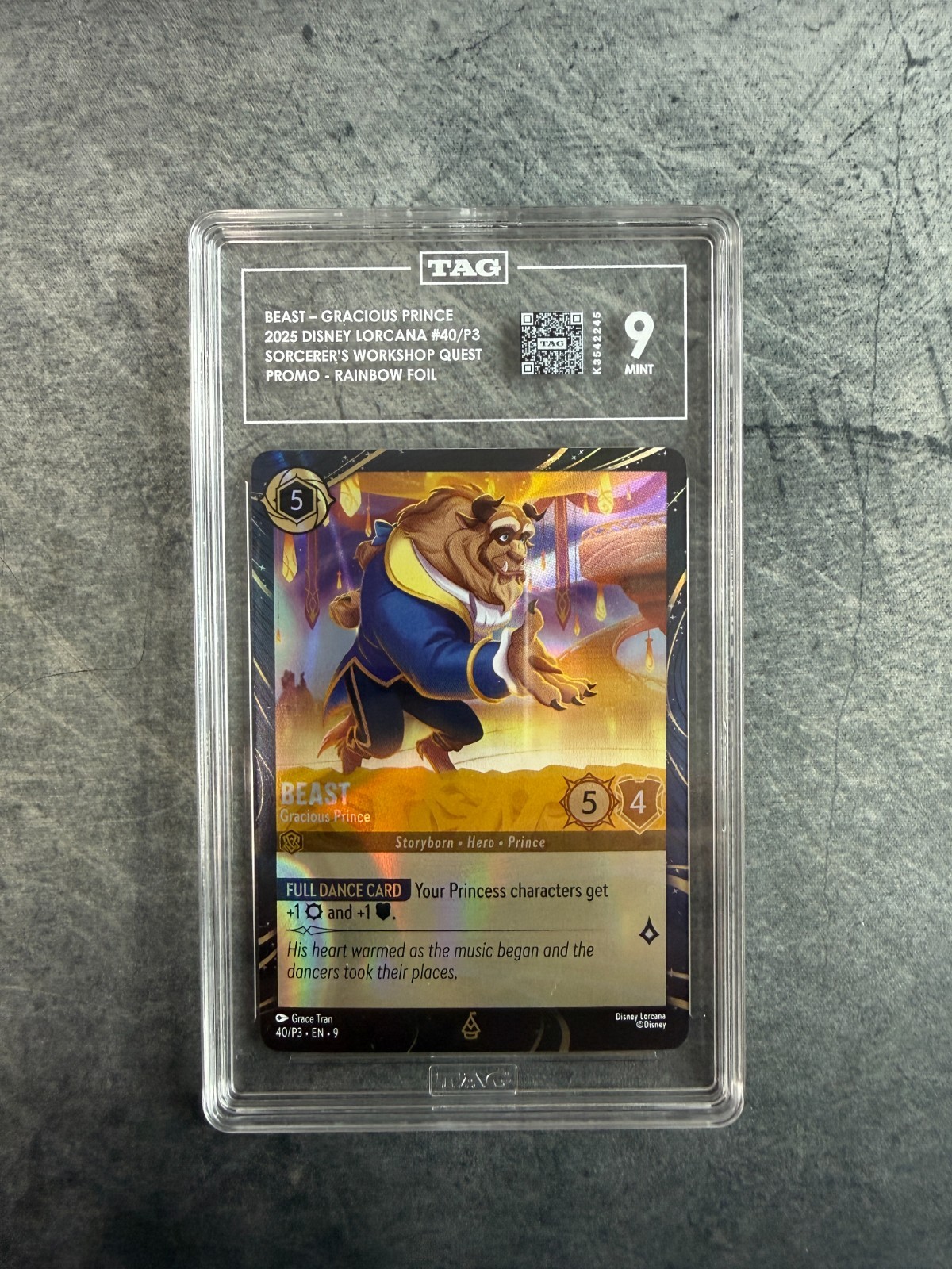 Bestia - Principe Grazioso 40 Carte Promo Disney Lorcana Holo