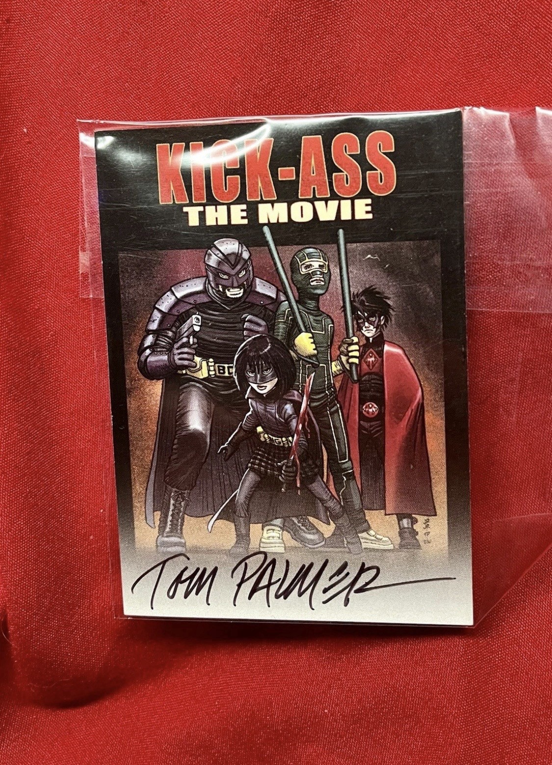 Pacchetto di 7 carte schizzo film Kick-Ass - più autografate - LE Dynamic Forces