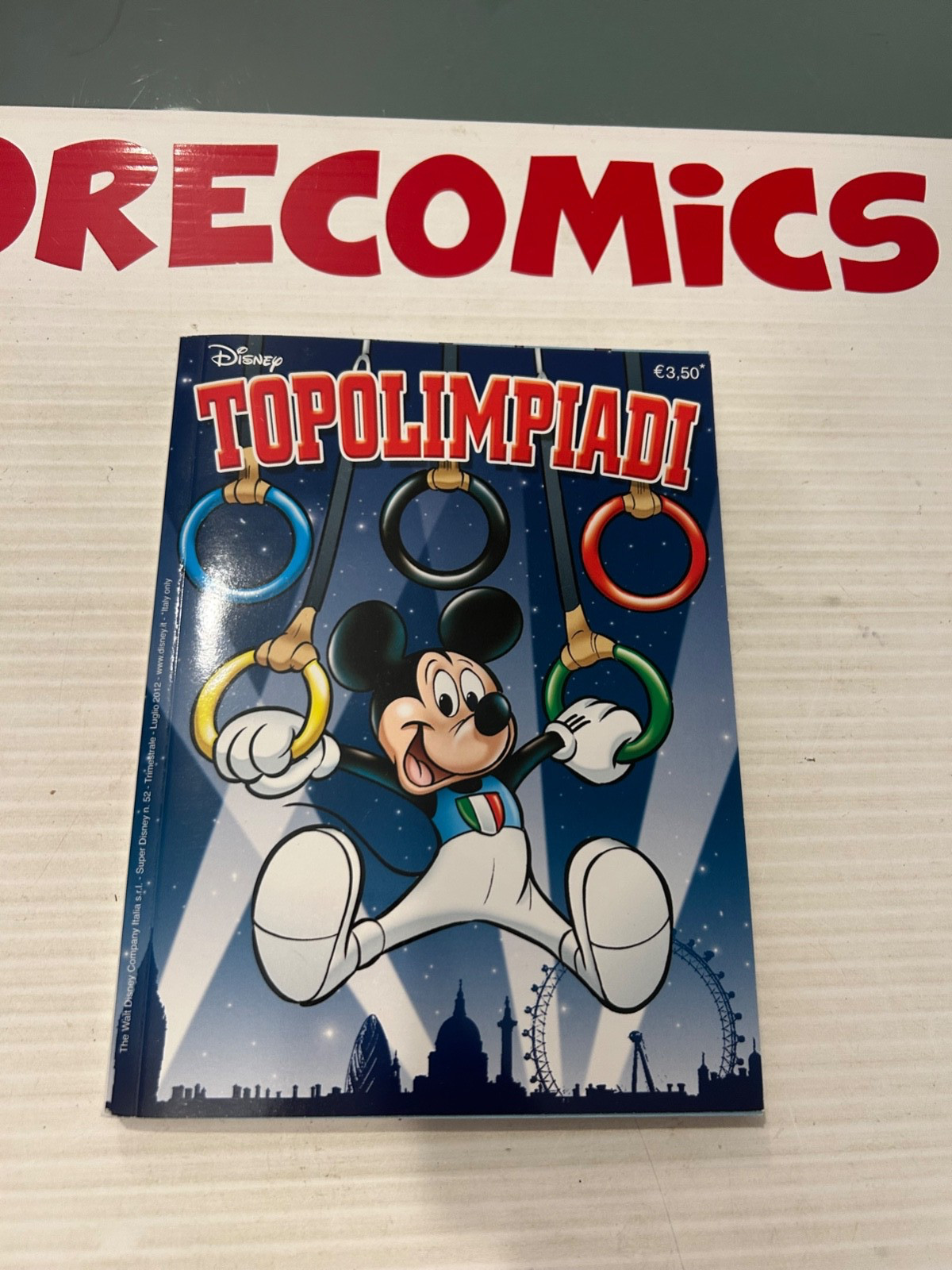 SUPER DISNEY  52  TOPOLIMPIADI   LUG . 2012  EDICOLA-MAGAZZINO   A86