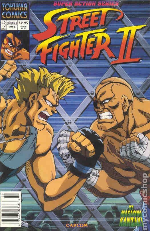 Street Fighter II #6 FN/VF 7.0 1994 Immagine Stock