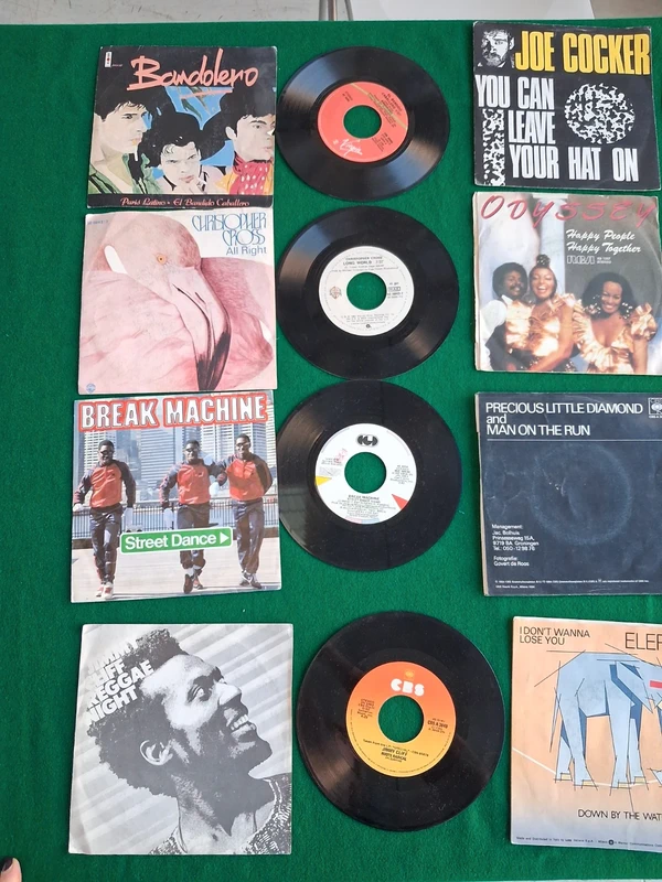 Lotto 8 Vinili 45 Giri Anni 80 Joe Cocker Jimmy Cliff Break Machine Funk