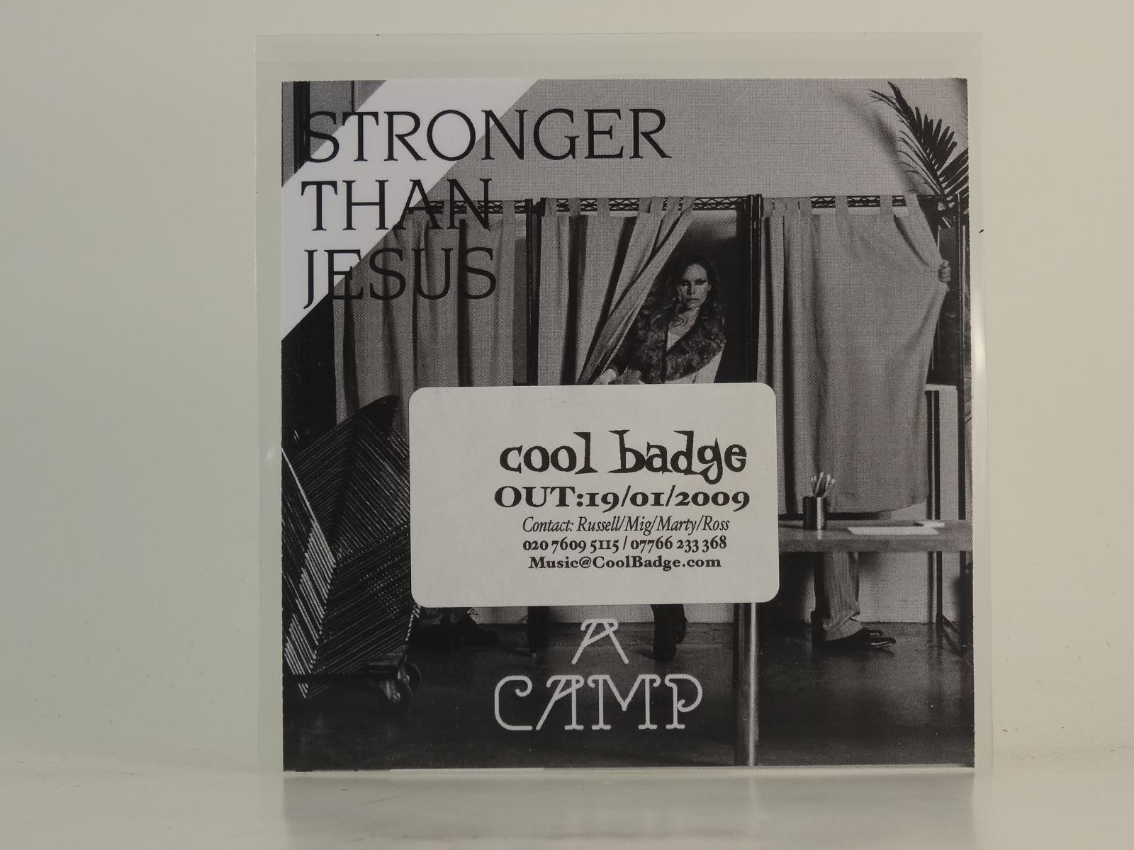 A CAMP STRONGER THAN JESUS (H1) 1 Track Promo CD Single including Picture Sleeve