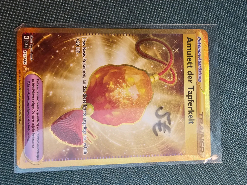Amulett der Tapferkeit Gold pokemon